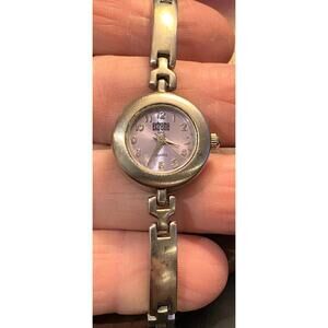 Women's Brushed Metal Tone Extreme Limit Watch, Lilac Face